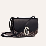 Goyard 233 Bag In Goyardine Canvas Black/Brown