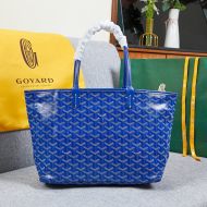 Goyard Artois Tote In Goyardine Canvas Blue