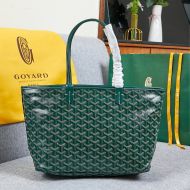 Goyard Artois Tote In Goyardine Canvas Green