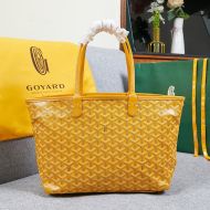 Goyard Artois Tote In Goyardine Canvas Yellow