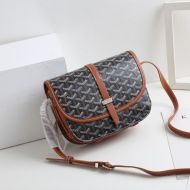 Goyard Belvedere PM Bag In Goyardine Canvas Brown