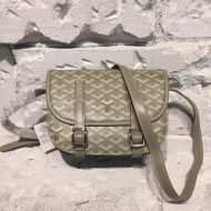 Goyard Belvedere PM Messenger In Goyardine Canvas Olive