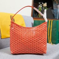 Goyard Boheme Hobo Bag In Goyardine Canvas Orange