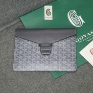 Goyard Camondo 2 Pouch In Goyardine Canvas Black