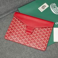 Goyard Camondo 2 Pouch In Goyardine Canvas Red