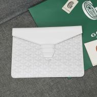 Goyard Camondo 2 Pouch In Goyardine Canvas White