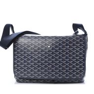 Goyard Capetien MM Messenger In Goyardine Canvas Navy Blue