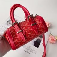 Goyard Mini Croisiere Bag In Goyardine Canvas Red