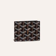 Goyard Insert Victoire Card Wallet In Goyardine Canvas Black/Brown