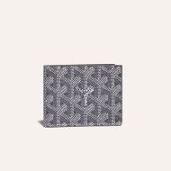 Goyard Insert Victoire Card Wallet In Goyardine Canvas Grey