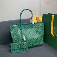 Goyard Isabelle Tote In Goyardine Canvas Green