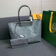 Goyard Isabelle Tote In Goyardine Canvas Grey