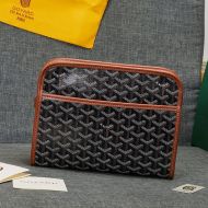 Goyard Jouvence Toiletry Bag In Goyardine Canvas Brown