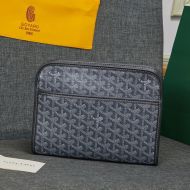 Goyard Jouvence Toiletry Bag In Goyardine Canvas Grey