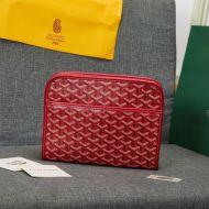 Goyard Jouvence Toiletry Bag In Goyardine Canvas Red