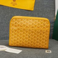 Goyard Jouvence Toiletry Bag In Goyardine Canvas Yellow