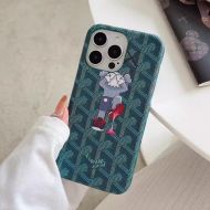 Goyard X Kwas Sports iPhone Case In Goyardine Saint Louis Green