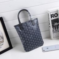 Goyard Mini Poitiers Tote In Goyardine Canvas Grey