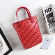 Goyard Mini Poitiers Tote In Goyardine Canvas Red