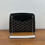 Goyard Mini Rouette Structure Bag In Goyardine Canvas Black