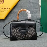 Goyard Mini Saigon Souple Bag In Goyardine Canvas Black