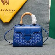 Goyard Mini Saigon Souple Bag In Goyardine Canvas Blue