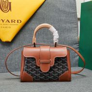 Goyard Mini Saigon Souple Bag In Goyardine Canvas Brown