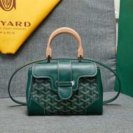 Goyard Mini Saigon Souple Bag In Goyardine Canvas Green