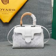 Goyard Mini Saigon Souple Bag In Goyardine Canvas White