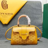 Goyard Mini Saigon Souple Bag In Goyardine Canvas Yellow