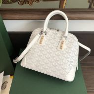 Goyard Mini Vendome Bag In Goyardine Canvas White