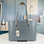 Goyard Okinawa PM Tote In Goyardine Canvas Grey