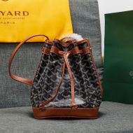 Goyard Petit Flot Bucket Bag In Goyardine Canvas Brown