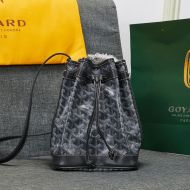 Goyard Petit Flot Bucket Bag In Goyardine Canvas Grey