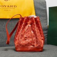 Goyard Petit Flot Bucket Bag In Goyardine Canvas Orange