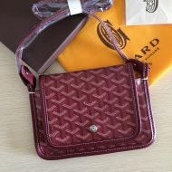 Goyard Plumet Pocket Wallet In Goyardine Canvas Burgundy