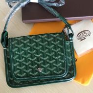 Goyard Plumet Pocket Wallet In Goyardine Canvas Green