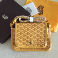 Goyard Plumet Pocket Wallet In Goyardine Canvas Yellow