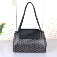 Goyard Rouette Souple Bag In Goyardine Canvas Black