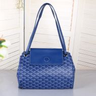 Goyard Rouette Souple Bag In Goyardine Canvas Blue