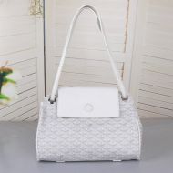 Goyard Rouette Souple Bag In Goyardine Canvas White