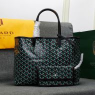 Goyard Saint Louis Reversible Tote In Goyardine Claire-Voie Canvas Teal