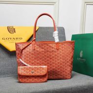 Goyard Saint Louis Reversible Tote In Goyardine Canvas Orange