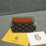 Goyard Saint-Sulpice Card Wallet In Goyardine Canvas Brown