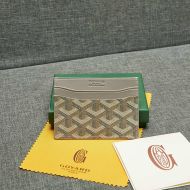 Goyard Saint-Sulpice Card Wallet In Goyardine Canvas Grey