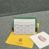 Goyard Saint-Sulpice Card Wallet In Goyardine Canvas White