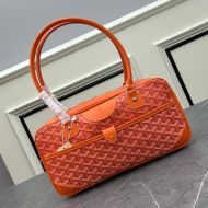 Goyard Saint Martin Bag In Goyardine Canvas Orange