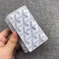 Goyard Saint-Michel Key Ring In Goyardine Canvas White