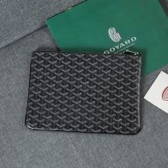 Goyard Senat Pouch In Goyardine Canvas Black