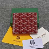 Goyard Victoire Wallet In Goyardine Canvas Red